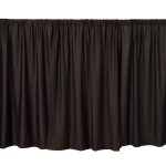 Pipe & Black Drape 10’ x 10'