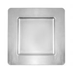 Silver Square Charger Plate