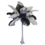 Feather Black & White Ostrich Arrangement